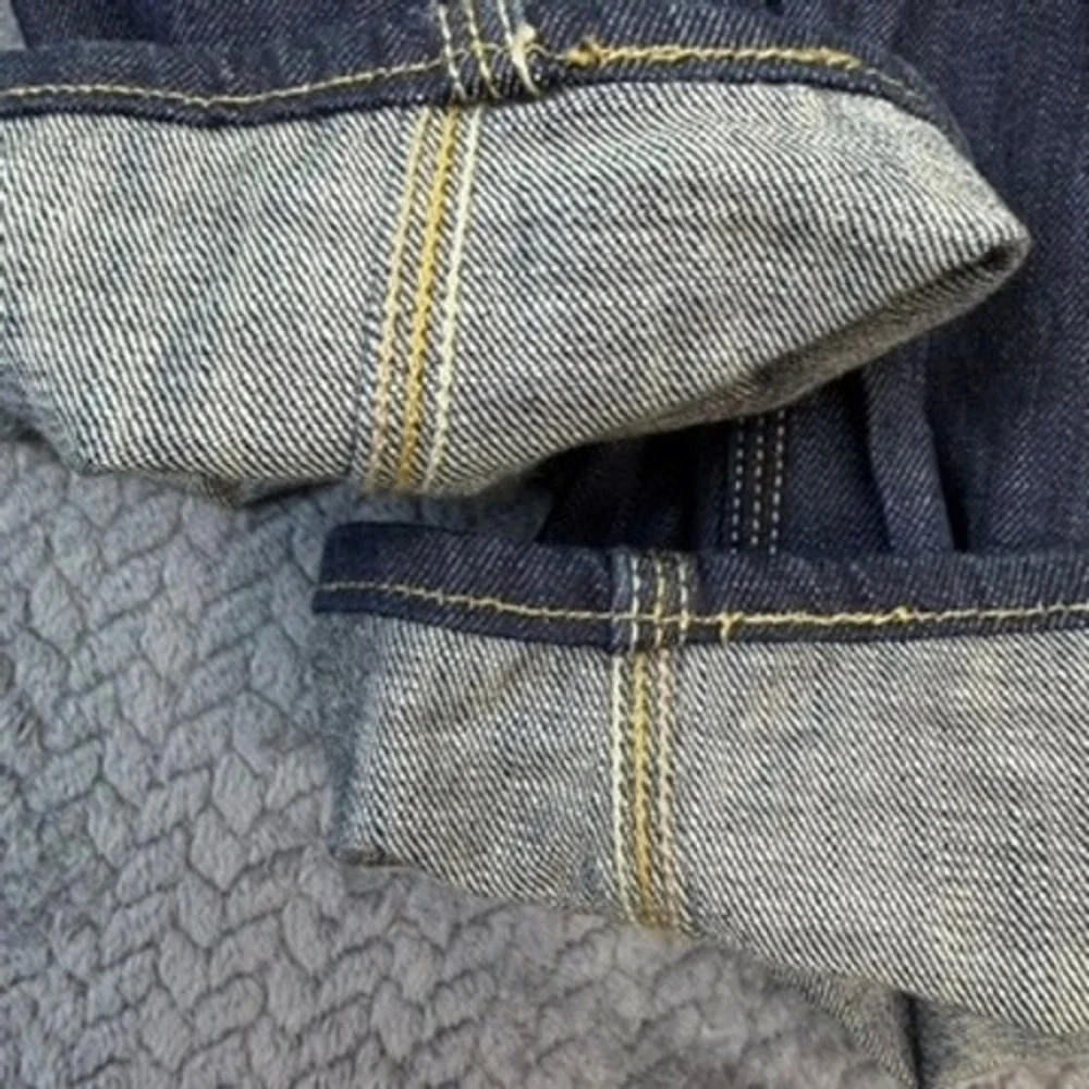 Levi's 514 Jeans‎ Mens 40x31 Blue Slim Straight Dark Wash Denim Flap Pocket